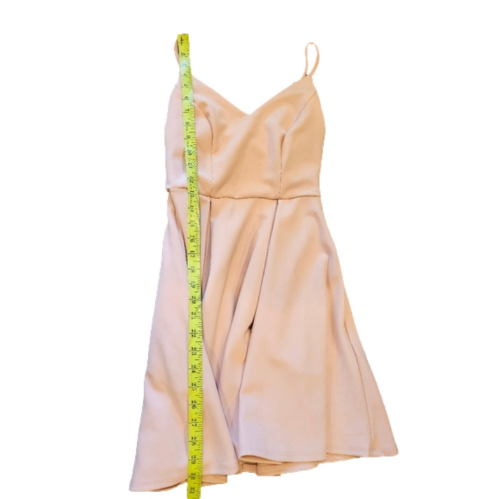 B Darling Pleated Sleeveless Pink Fit And Flare Mini Dress Size 1-2 - Picture 9 of 11